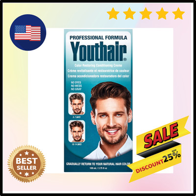 Youthair Crème   Hair Color Restoring Conditioning Formula for Gray Hair Coverag