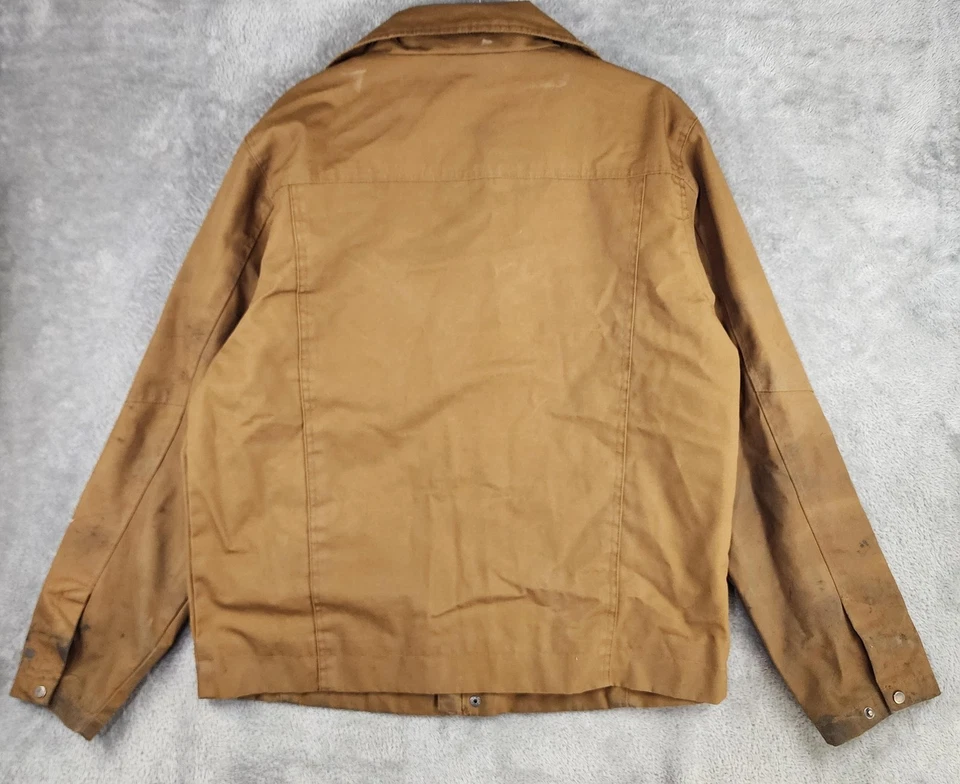 Chaqueta Southwest Airlines Para Hombre Grande Marrón Harriton Ropa de Trabajo Forrada con Cremallera a Presión Foto 2 de 4