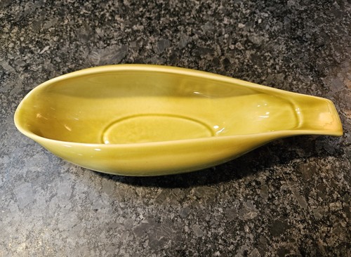 Vintage Russel Wright American Modern Chartreuse Gravy Boat - Picture 7 of 7