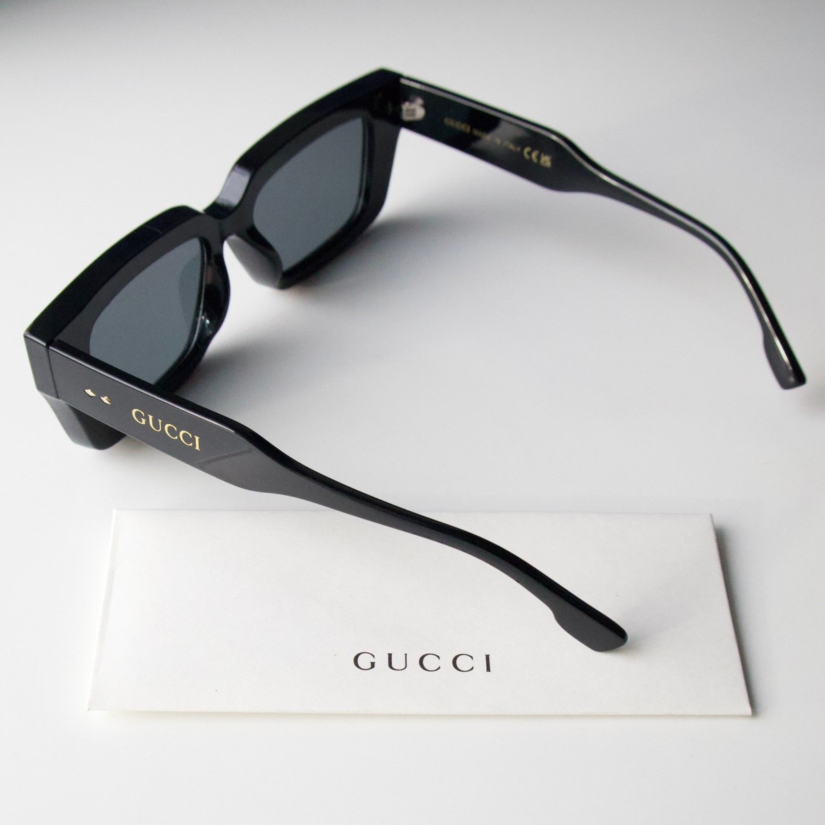 Gucci GG6901 Sunglasses Glossy Jet Black Frame Dark Smoke  display picture 2