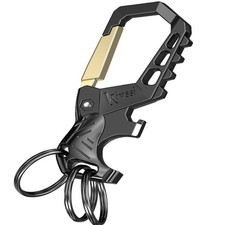 Kivssi Heavy duty metal keychains, Carabiner clip Car key chains,Fashion fami...