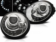 LED Scheinwerfer Set für VW New Beetle 9C chrom 1998-2005