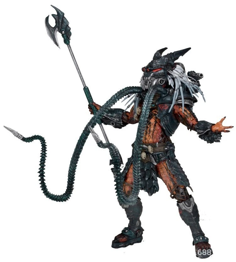 Figura de acción NECA Predator Kenner Deluxe Clan Leader PVC Model Collection Foto 3 de 4