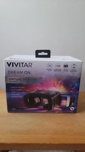 Vivitar Dream On Virtual Reality VR Headset VR-180 White