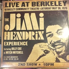 Jimi Hendrix Experience Live at Berkeley Vinyl LP 1970 Billy Cox Mitch Mitchell