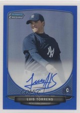 2013 Bowman Chrome Prospects Blue Refractor 85/150 Luis Torrens #BCA-LT Auto xi6