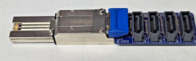 Serial Cables LLC mini SAS SFF-8088 26P to 4 X SATA 7 Pin Cable 2M connector