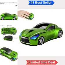 Wireless Optical Mouse 2.4GHz Sport Car Shape 1600 DPI 3 Button USB Receiver