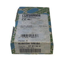 Phoenix Contact Subcon 9/M-SH - 2761509 D-Sub Bus Connector 9-polig Pen - New /