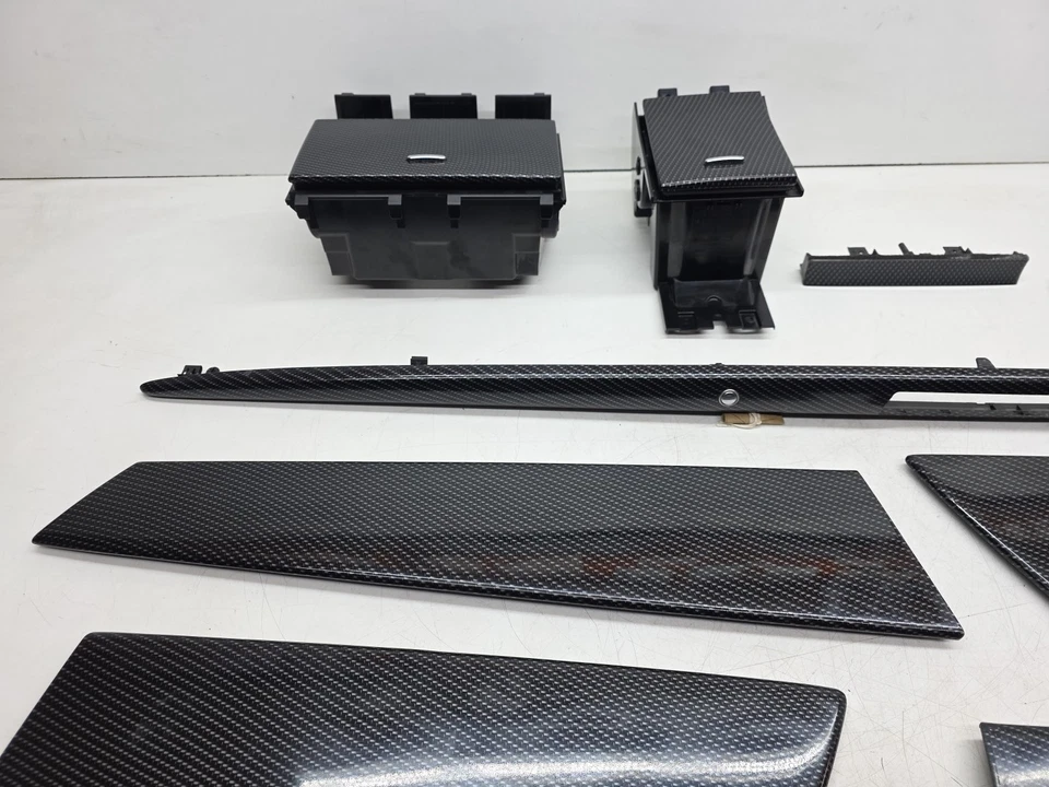 Jaguar XF X250 WOOD SET INTERIOR 2011 - 2015 CARBON EFFECT Door Cappings - Image 3 of 4