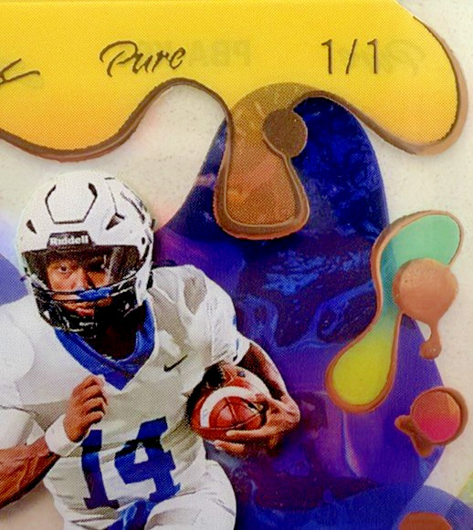 2025 Leaf Eclectic Football Pure Base Bronze Auto 1/1 Karson Gordon #PBA-KG1 view 2