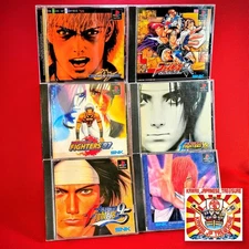 Lot 6 PS1 King Of Fighters KOF 95 96 97 98 99 Kyo Set Sony Playstation Japan PS