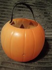 Vintage Plastic Jack O Lantern Halloween Candy Bucket Pumpkin Pail — photo 2