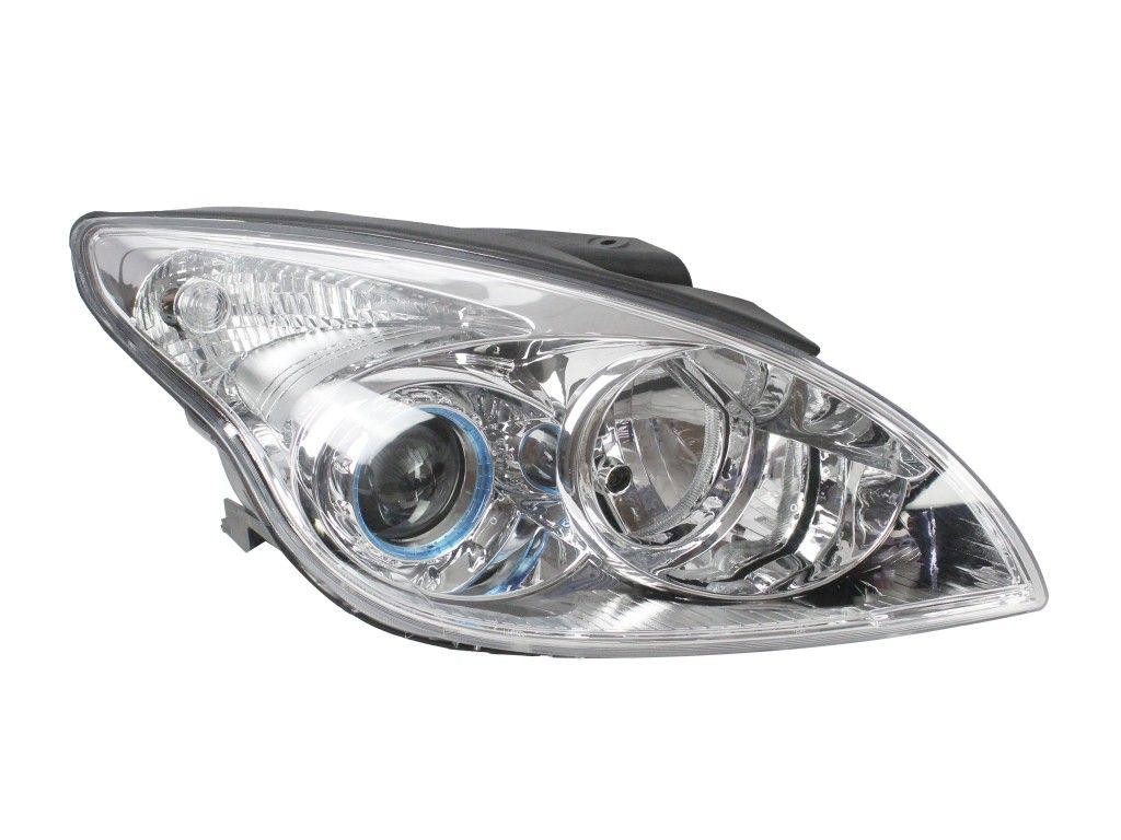 ABAKUS Right Headlight 221-1146R-LD-EM Chrome for Hyundai (No Motor, No Bulb)