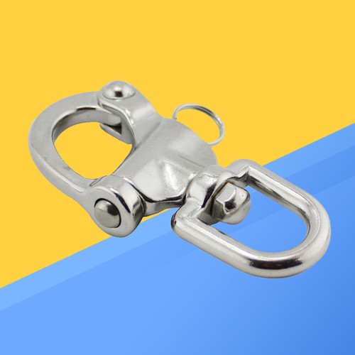 Rigging Shackle Stainless Steel D Ring Swivel Eye Snap Shackle for Outdoor - Picture 6 of 12