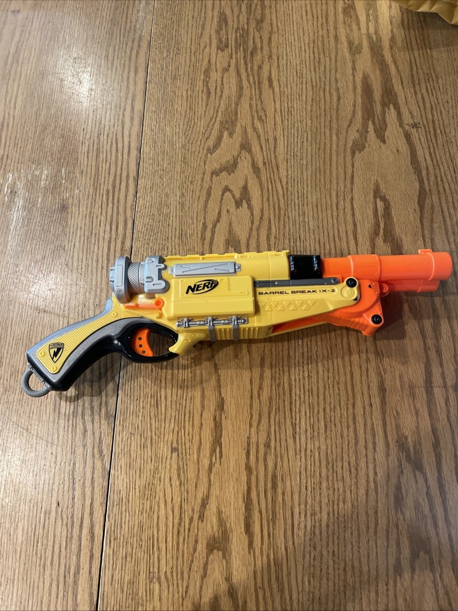 NERF N-Strike BARREL BREAK IX-2 Shotgun Blaster Gun Yellow 2009