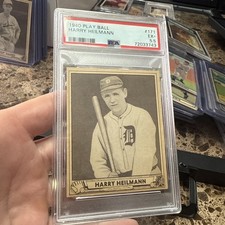 1940 Play Ball #171 Harry Heilmann PSA 5.5 Detroit Tigers .342avg 4xBat Titl 72W