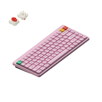 NuPhy Node75 Kabellose Mechanische Tastatur QWERTY Low / Light Pink / Red nano