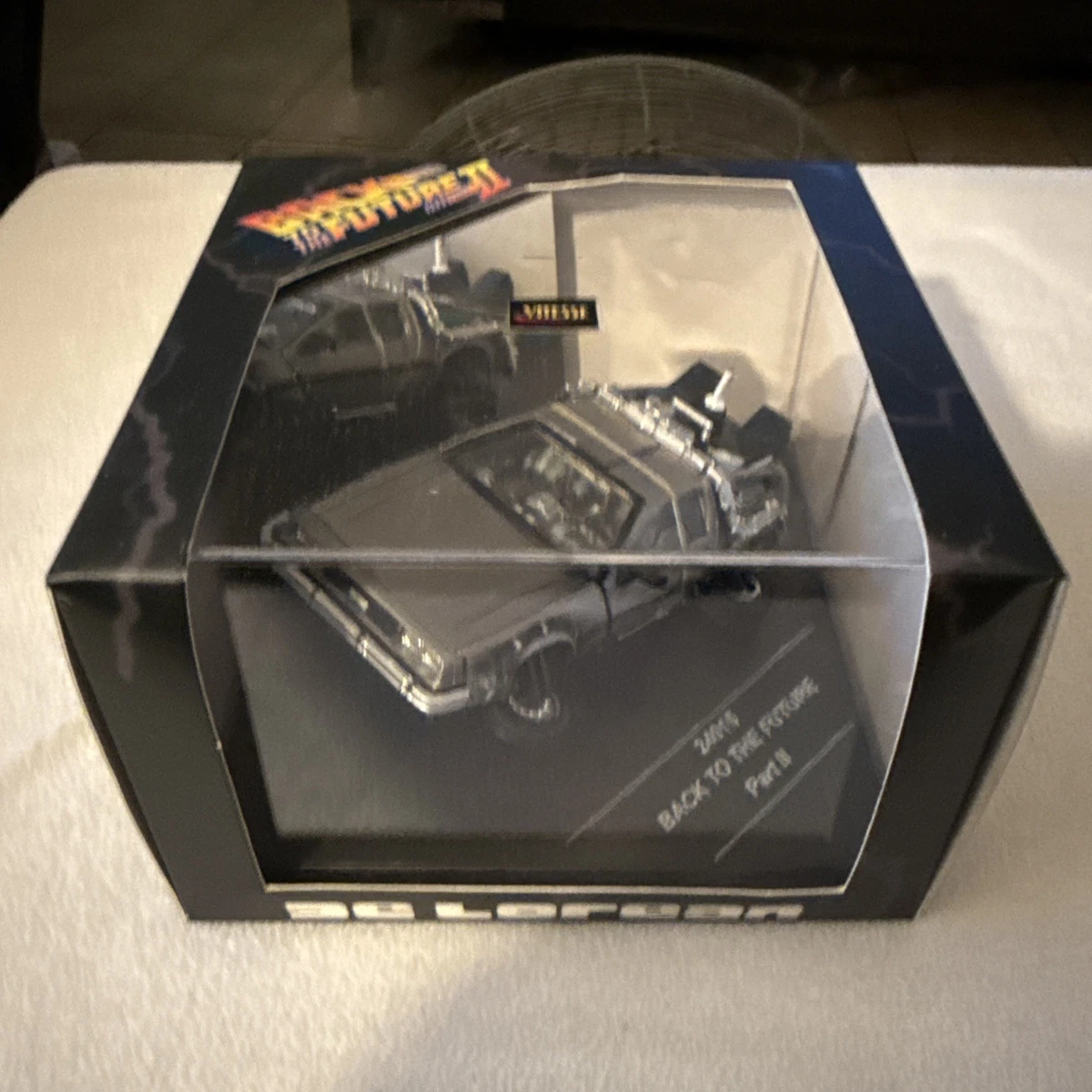 Delorean de Lorean Back to The Future Zuroeck in Die Zukunft 3 III SCHIENE Railroad 24014 1/43 Vitesse Modell Auto Modellauto