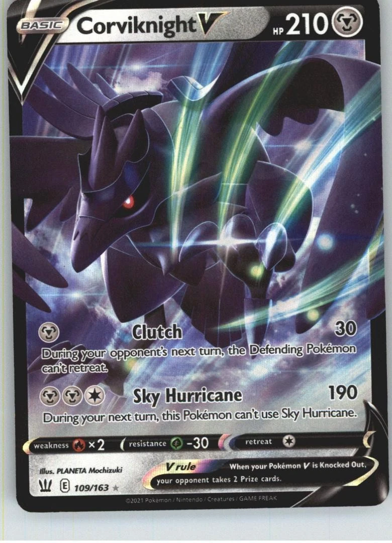 corviknight v pokemon card value Pokemon SWSH Silver Tempest Corviknight V TG18/TG30 AGS Gem-MT 10 FA Rare  2022