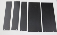 Lot of 5 Rack panels. Quantity of 3 2 RU and 2 4RU panels. Minor blemishes.