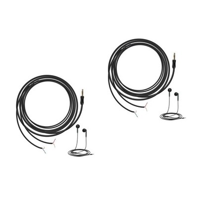  2 Stück1.5MLong BlackKopfhörerReparaturKabelTPEHeadsetHalbzeuge aus