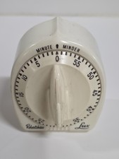 Robertshaw 1960's Lux Minute Minder Kitchen Timer; Rocket Knob; Retro Decor USA