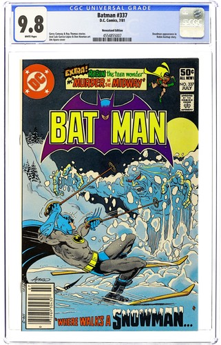 Batman #337N CGC 9.8 Kiosk 1981 4554855007