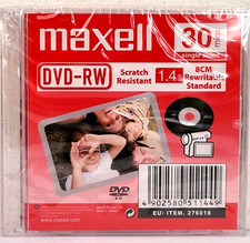 Maxell Mini DVD-RW 30 MIN / 1.4GB Video Camera Handy Cam Camcorder DVD-RW Disc