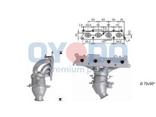 Oyodo Katalysator 10N0107-OYO für PEUGEOT 407 SW 307 CC 3B 3A Break 3E 3H 16V C5
