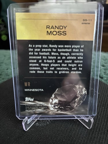 2024 Topps Chrome Football Randy Moss Sunday Swag Refractor #SS-11 NFL๐๐ - Picture 2 of 2