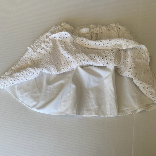TEMT Skirt Womens 6 AU10 White Eyelet Anglaise Ruffled Vintage Y2K - Picture 6 of 12