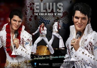 Blitzway 1:4 King Of Rock And Roll Elvis Presley Sammlerfigur H52cm Figur Modell
