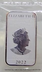 2022 UNC 1 ozt 9999 Silver Australian Perth Mint Dragon Bar W/COA Clear Plastic