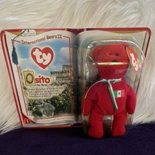 Ty Teenie Beanie Osito the Bear International Bears II McDonald's 1999 Ages 3-7