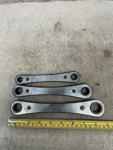 Craftsman USA Ratcheting Box Wrench 3 Pcs Set SAE