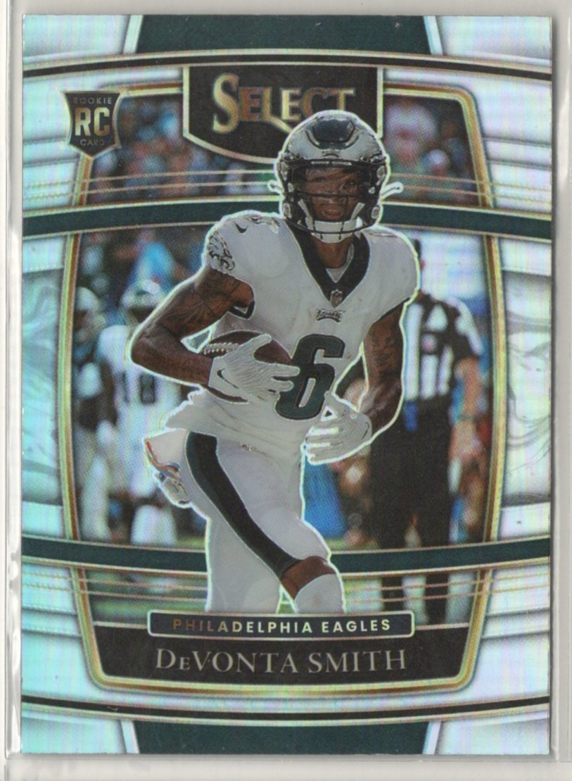 2021 PANINI SELECT DEVONTA SMITH SILVER PRIZM CONCOURSE LEVEL #49 ROOKIE RC