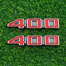 2pc 400 Emblem 3d Metal For 1971-1975 Lower Fender Or Rocker Panel 3986990 2pc 400 Emblem 3d Metal For 1971-1975 Lower Fender Or Rocker Panel 3986990