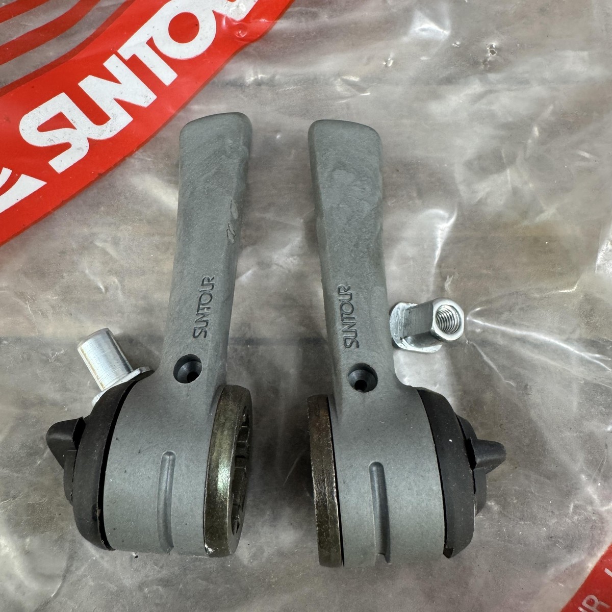 Vintage SunTour Power Control Shifter Set 7 Speed Braze On Road