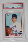 1989 Topps Traded Baseball Card #106T NOLAN RYAN Rangers Graded PSA 8 NM-MT