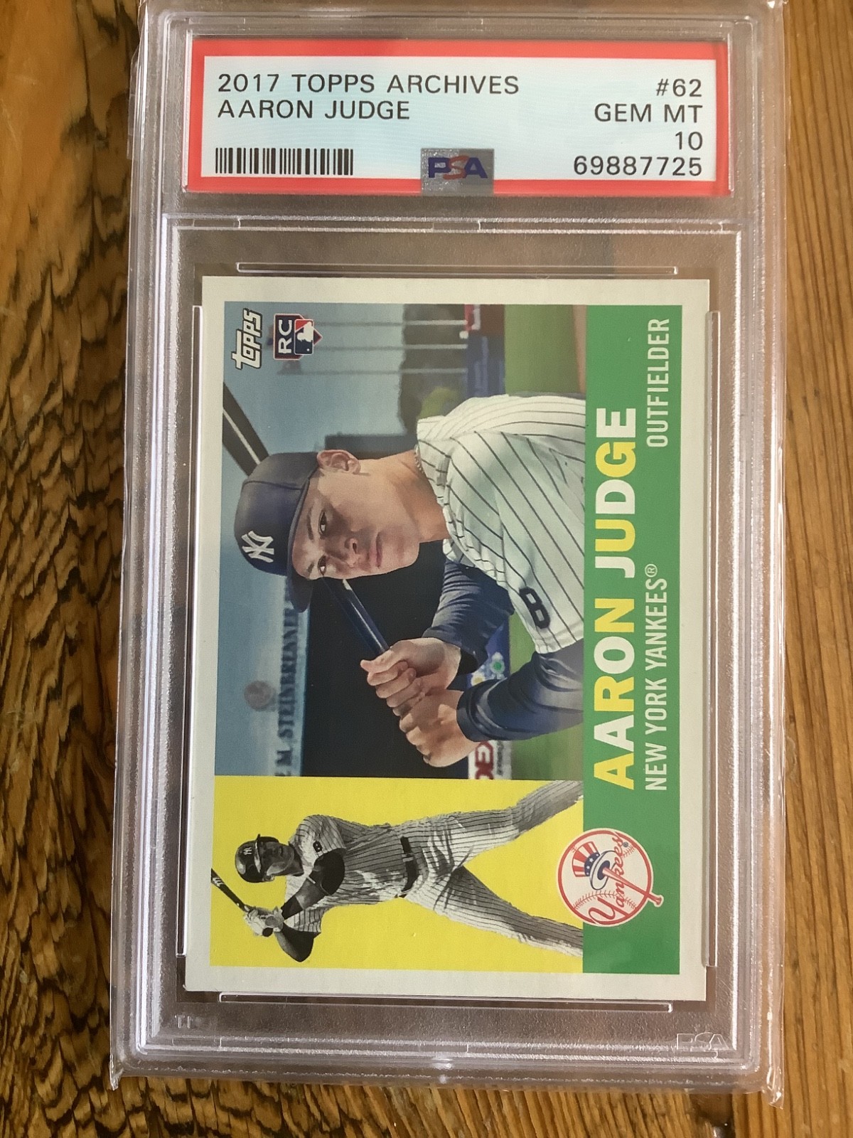 2017 Topps Archives 1960 Aaron Judge #62 Rookie PSA 10 Gem Mint