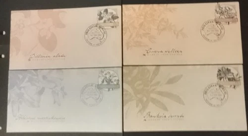 Australia 1986. Flora Of Cook's Voyage. 4 Pre Stamped Envelopes. FDC's.