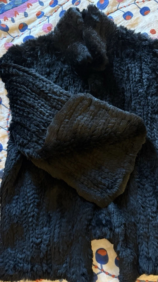 Max Studio специальный выпуск винтажный кроличий мех куртка средний - Изображение 4 из 4