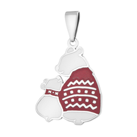 AnhäNger KettenanhäNger 925 Silber Emaille Echtschmuck