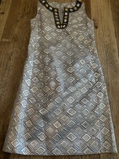 Tory Burch Silver Sheath Cocktail Dress