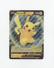 Pikachu V Pokémon oversize spada e scudo stella nera #SWSH198