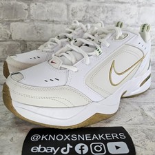 Nike Air Monarch IV White Phantom Lucky Green Gold 415445 103 Men's Size 9.5