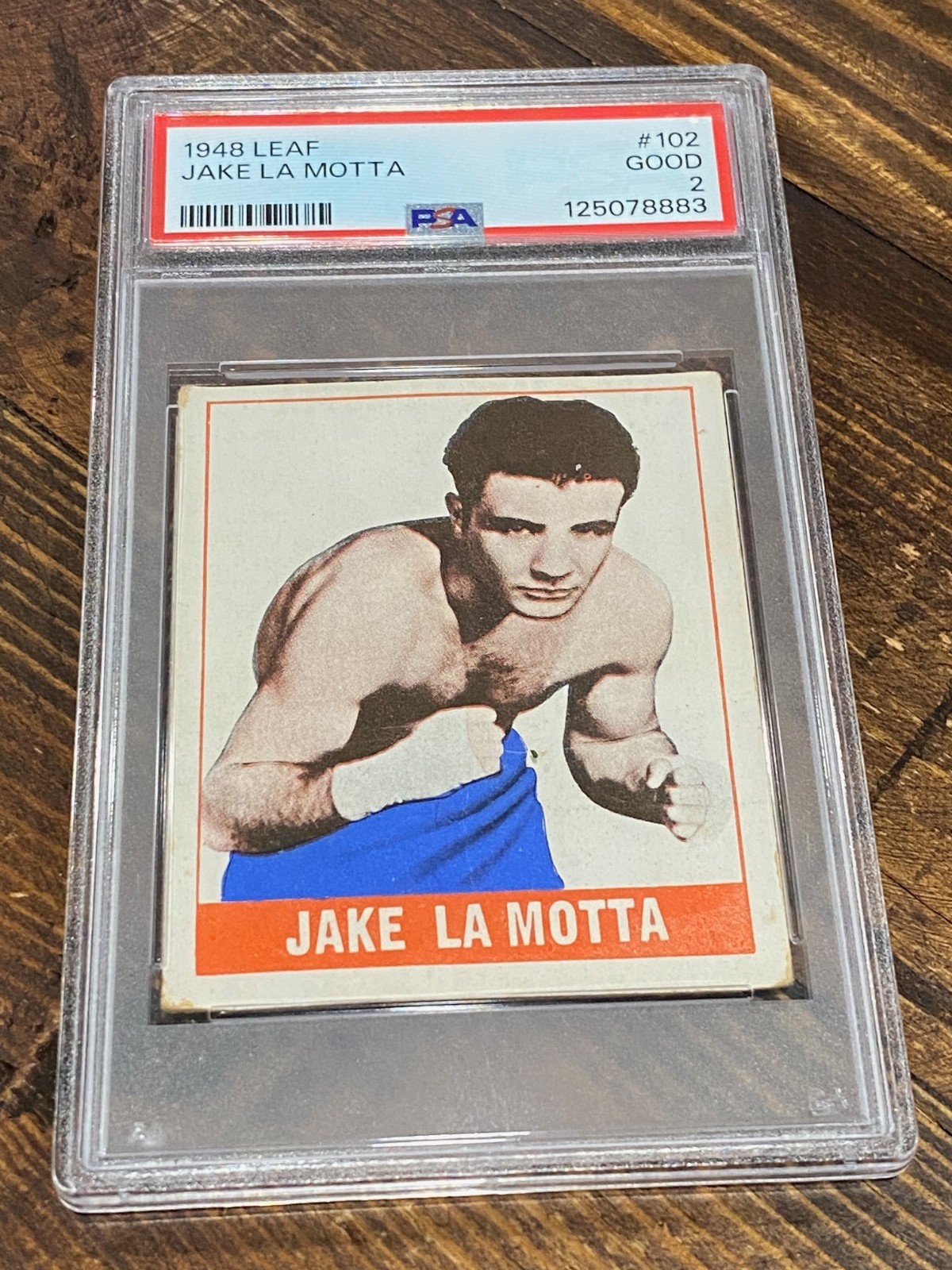 1948 Leaf Jake "Raging Bull" La Motta RC - PSA 2 Good - Graded Rookie Card