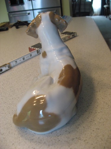 Vintage Royal Copenhagen Laying Pointer Porcelain Figure #1635 - Picture 9 of 9