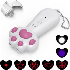 Interactive Cat Toys for Indoor Cats and Dogs,7 in 1 USB Rechargeable Cat Teaser